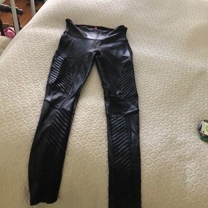 Spanx leather leggings